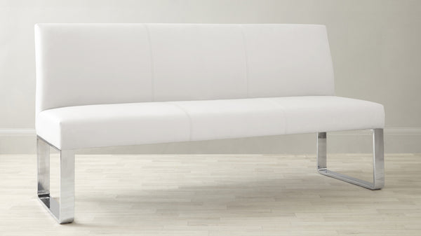 Modern white dining bench UK delivery