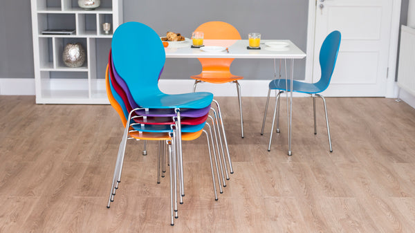 Modern Plywood Stackable Dining Chairs