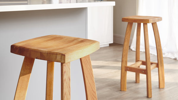Modern Oak Height Bar Stool