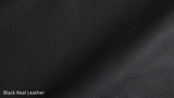 Black Real Leather
