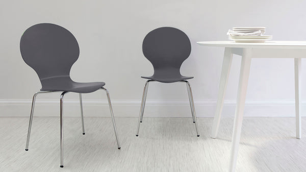 Contemporary Grey Dining Chairs
