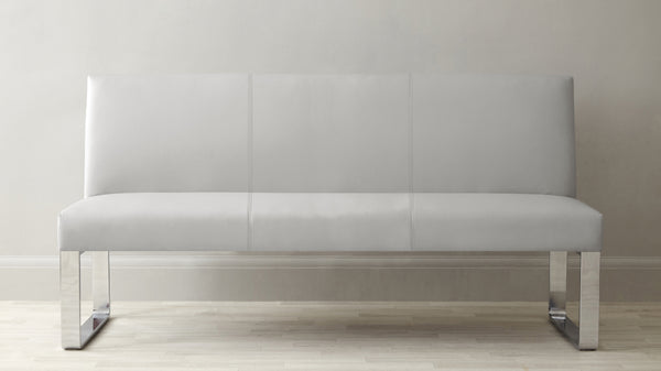 Modern leather bench