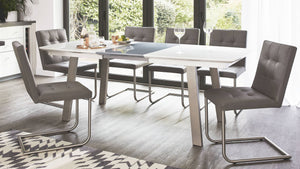 Quality leather quilted chairs