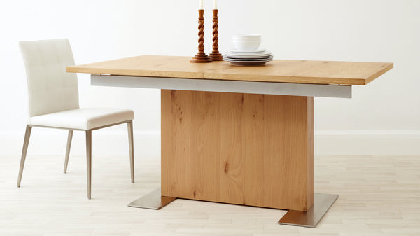 Modern White And Grey Extending Dining Set
